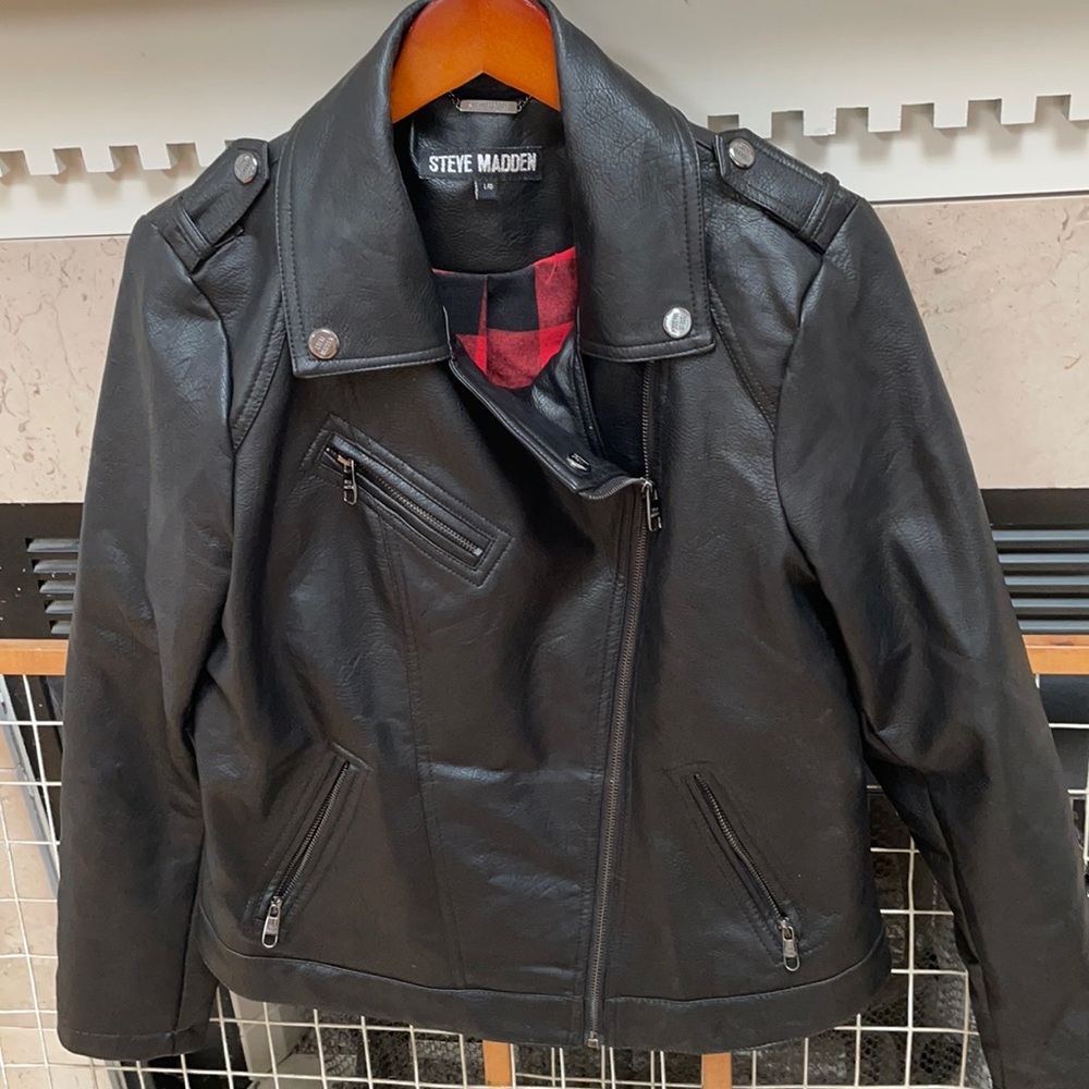 Steve Madden biker fake leather jacket